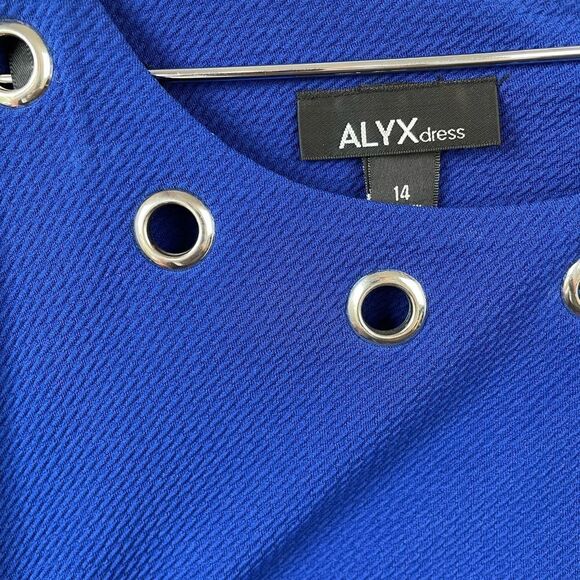 Blue Alyx Midi Dress Size 14 EUC - Picture 3 of 6